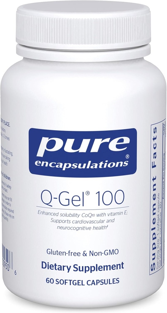Καθαρές εγκοπές Q-Gel 100 (Υδροδιαλυτές CoQ10) 