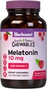 BlueBonnet Nutrition EarthSweet Melatonin 10 mg Fast-Acting Quick Dissolve Nighttime Relaxation & Restful Sleep Support - Sleep Aid - Gluten-Free, Vegan - Raspberry Flavor - 120 Chewable Tablets