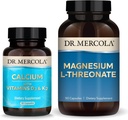 Δρ. Mercola Μαγνήσιο L-Θρεονικό & Ασβέστιο με D3 & K2, 30 Υπηρεσίες, Συμπλήρωμα διατροφής, Υγεία των οστών, Μη ΓΤΟ