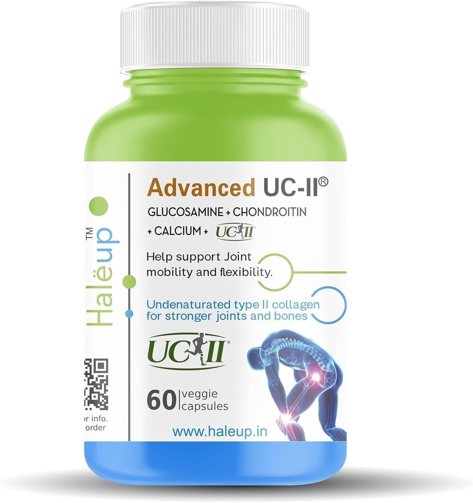 HELY Interhealth USA, Undenacored Natural Type II Collagen, Glucosamine, Chondroitin and Calcium 