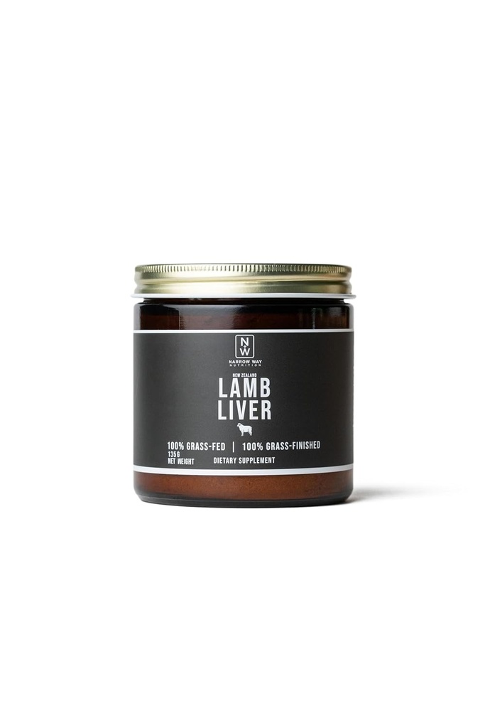 Στενός τρόπος διατροφής - LAMB LIVER Regeneratively Μεγαλωμένο στη Νέα Ζηλανδία 135G, 100% Grass-Fed & 100% Grass-Τελειωμένο, 45 ημέρα προσφοράς σε 1 Scoop (3G) καθημερινά