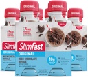 SlimFast Replacement Meal Shake, Original Rich Chocolate Royale, 10g Ready to Drink Protein for Weight Loss, 11 Fl. Oz Bottle, 4 Count (Pack of 3) (Packing May Vary)