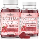 NEW AGE Cranberry Gummies urinary Tract Health Gummies 1000mg - Υποστηρίζει Φλεγμονή, Νεφροί, UTI - χορτοφάγοι (Cranberry 120 Count)