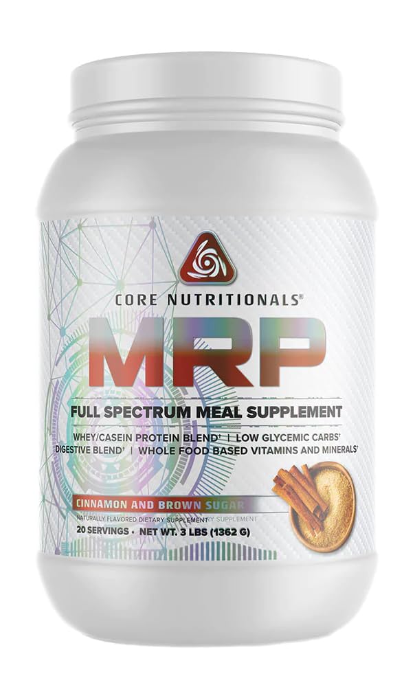 Core Διατροφικά Platinum MRP Πλήρης Αντικατάσταση Φάσματος, Παρατεταμένη Κυκλοφορία για Υποστήριξη Αμινικού Οξέως, 27G Πρωτεΐνη, 20 Σερβιέτες (Κίναμον και Καφέ Ζάχαρη)