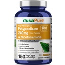 NusaPure Polypodium Nicotinamide Capsules, 240 mg, 150 Veg Capsules (Non-GMO, Soy Free)