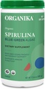Organika Certified Organic Spirulina Powder- Superfood, 3ο μέρος δοκιμαστεί, Pristine Sourcing, Vegan- 500g