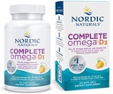 Nordic Naturals Complete Omega-D3, Lemon Flavor - 60 Soft Gels - 565 mg Omega-3 + 70 mg GLA + 1000 IU Βιταμίνη D3 - EPA & DHA - Υγιεινό δέρμα, γνωστική, & θετική διάθεση - Μη ΓΤΟ - 30 Υπηρεσίες