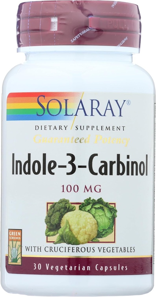 Solaray Indole-3-Carbinol, 30 Caps 100 mg