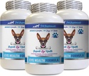 Dog Eyesight συμπλήρωμα - Dogs Eye Health Formula - Σύμπλεγμα υποστήριξης ματιών - VETS Συνιστάται - ασταξανθίνη για σκύλους, Φυσική Υγεία των ματιών Βιταμίνες με Bilberry zeaxanthin Lutein 3 Bot 180 Tabs
