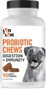 Probiotic Chews Dog (90 Count) - Προβιοτικά σκύλου για Digestive & Gut Health - Puppy Pro Biotic Supplement for Nausea, Vomiting & Diarrhea (90 Count)
