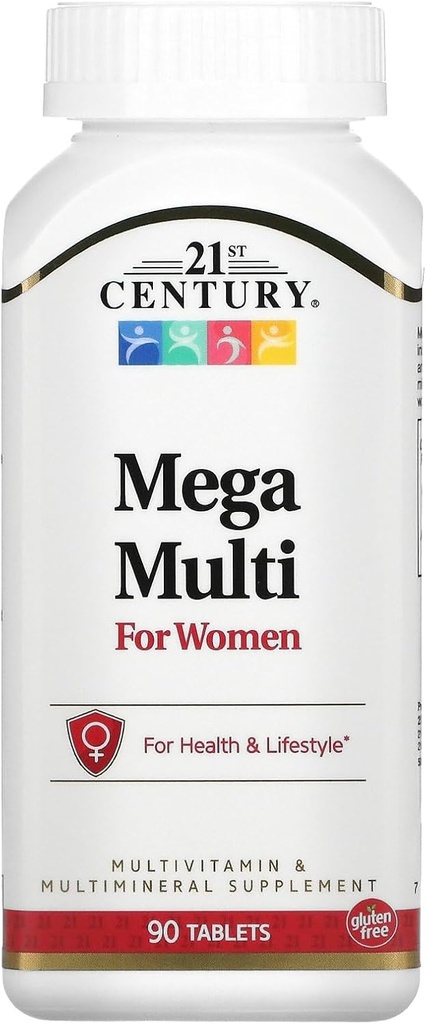 21st Century Mega Multi for Women Tablets, 90-Count (22659)