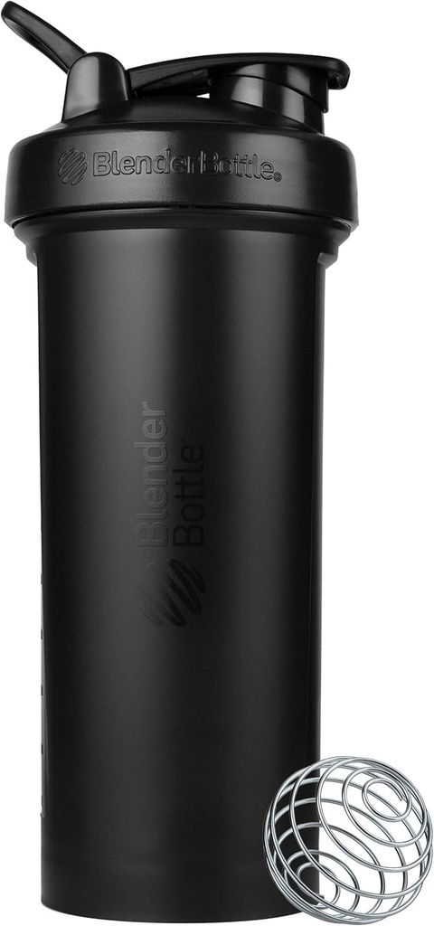 BlenderBottle Classic V2 Shaker μπουκάλι Ιδανικό για τις πρωτεΐνες Shakes και προ προπόνηση, 45-Ounce, μαύρο