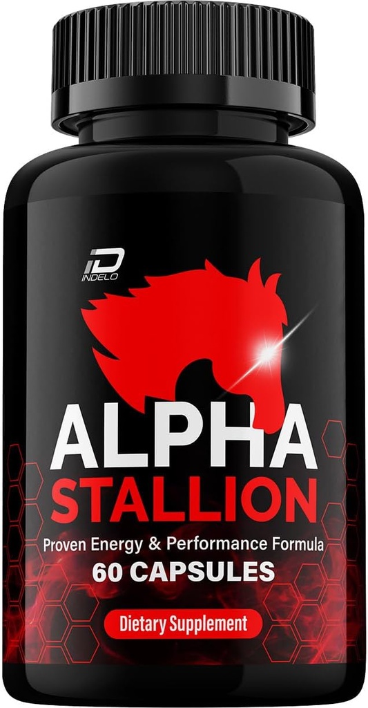 Alpha Stallion Χάπια Επίσημη Φόρμουλα - AlphaStallion Κάψουλες Υψηλής Απόδοσης Φόρμουλα - Μέγιστη Δύναμη, Alpha Stallion All-Φυσική Φόρμουλα, StallionAlpha Κριτικές (1 Συσκευασία - 60 Κάψουλες)