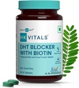 QURA DHT Blocker με βιοτίνη, Sting Nattle και πρωτεΐνη SOYA, βοηθά στη μείωση της πτώσης των μαλλιών, διεγείρει την ανάπτυξη των μαλλιών, πακέτο των 60 δισκία