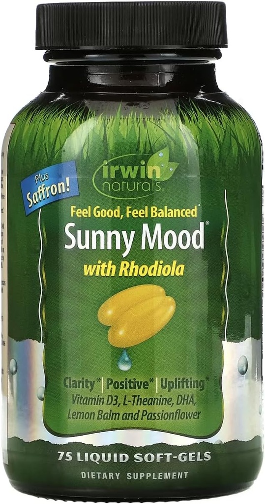 Irwin Naturals Sunny Mood - 75 Liquid Soft-Gels