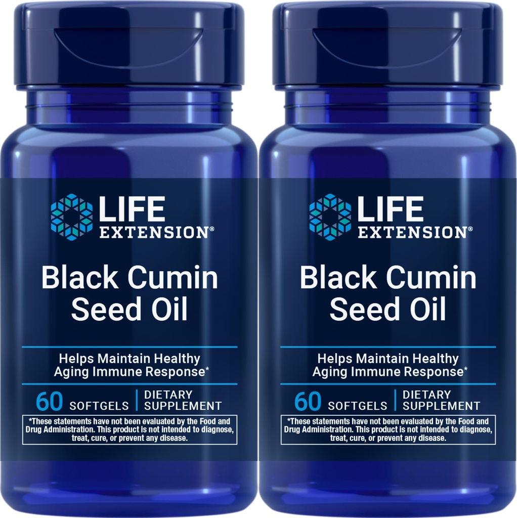 Επέκταση ζωής Μαύρο Cumin Seed Oil, 60 softgels (πακέτο του 2)