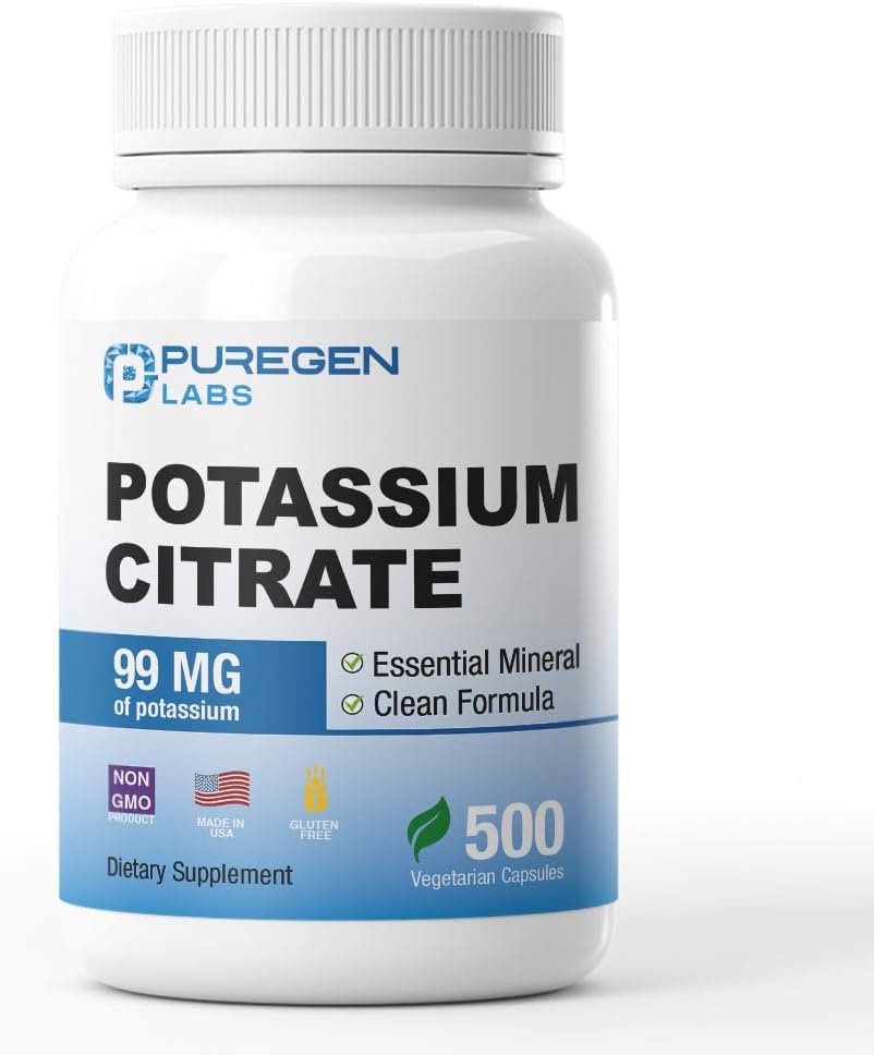 Puregen Labs Citrate Pastium 99 mg Στοιχειώδες συμπλήρωμα καλίου 