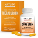 Theracurmin Turmeric Curcumin Supplement, 120 Count, High Absorption Turmeric & Curcumin - Joint Supplement for Men and Women - 42.6X More Bioavailablity
