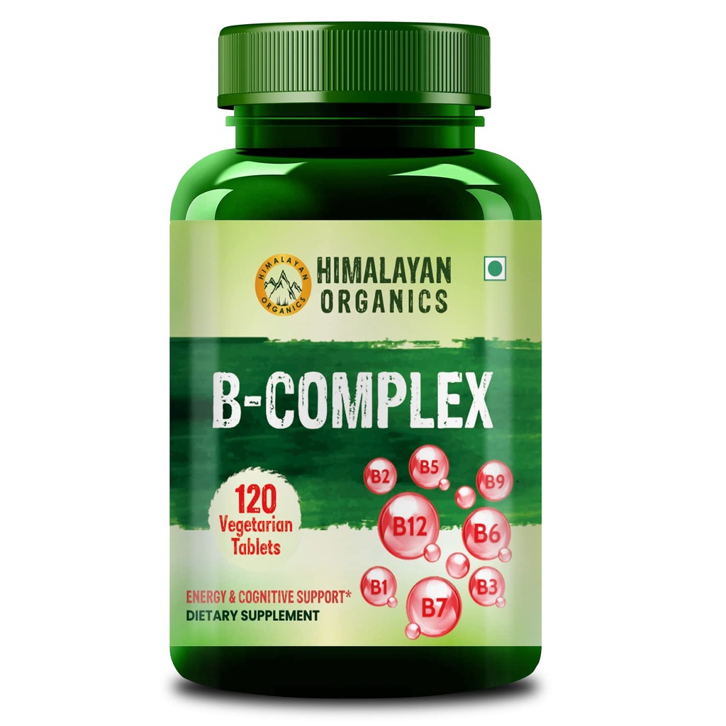 Βιολογικά Ιμαλαΐων Βιταμίνη B Complex με 100% RDA B1, B2, B3, B5, B6, B9 & B12 