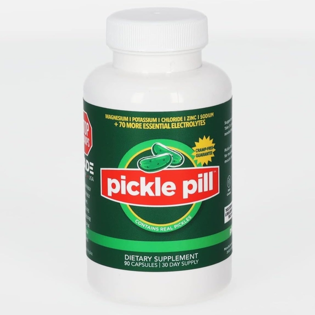 Cramp Defense, Rapid Muscle Recovery, Leg Cramps, No Pickle Juice Taste Capsules, Electrolyte Hydration Powder, Muscle Relaxer with Vitamins Magnesium, Potassium, Vitamin D3, 90 Tablets