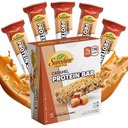 Χωρίς γλουτένη Protein Bars, 5 Caramel Healthy Protein Bars για Ενεργούς τρόπους ζωής, Ιδανικές Protein Bars για την αντικατάσταση γεύματος, Perfect High Protein Bars για την αποκατάσταση των μυών, και Παρατεταμένη ενέργεια