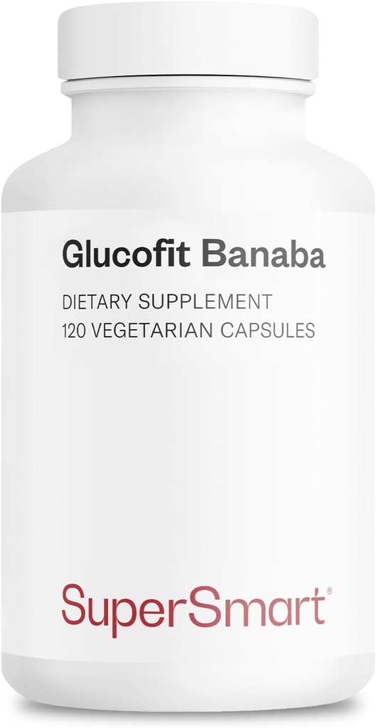 Supersmart - Glucofit 5.3mg per Day (Patented & High Strength) - 18% Corosolic Acid Banaba Leaf Extract Supplement | Non-GMO & Gluten Free - 100 Softgels