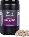 Kala Health PeakTails Skin & Coat Support for Dogs – 150 Μασώμενα δισκία με MSM, ιχθυέλαιο, Omega-3 & Omega-6 – Υποστηρίζει υγιές δέρμα, γυαλιστερό παλτό