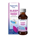 Τα παιδιά του Hyland Sleep Calm & Immunity με μελατονίνη, Sugar-Free Sleep Aid Liquid με μαγνήσιο, βιταμίνη D, ψευδάργυρο & elderberry, Προάγει τον ύπνο & υποστηρίζει την ανοσοποιητική υγεία, Ηλικίες 2+, Grape Flavor, 4 Fl. Oz.