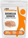 BulkSupplements.com Boswellia Serrata Extract Powder - Boswellia Supplement, from Frankincense Resin - Vegan & Gluten Free, 500mg per Service, 250g (8,8 oz) (Pack of 1)