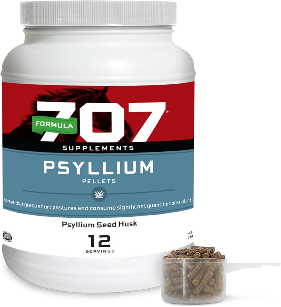 Formula 707 Psyllium Pellets Equine συμπλήρωμα (3lb Jar - 12 Ημέρα προσφοράς)