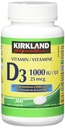 Kirkland Υπογραφή Βιταμίνη D3 1000 IU, 360 δισκία