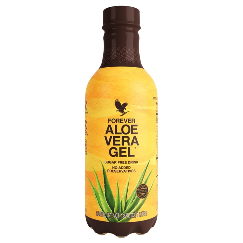 Forever Living - Aloe Vera Gel, καθαρός εσωτερικός χυμός φύλλων, 99,7% περιεκτικότητα σε αλόη, συντηρητικός-ελεύθερος, 33,8 fl oz
