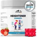 Heightener Gummies - Φυσικό συμπλήρωμα ανάπτυξης ύψους για τα παιδιά, τους εφήβους και τους ενήλικες για να αυξήσει τη δύναμη των οστών και να αυξηθεί ψηλότερα χάπια με μέγιστο ύψος με L-αργινίνη, ασβέστιο & ψευδάργυρος 