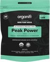Organifi Peak Power, Pre Trayout Powder to Support Hydration, with Lion's Mane and Guayusa