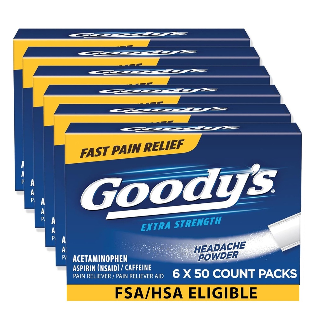Guody's Extra Strength Πονοκέφαλος Σκόνες 50 ea (πακέτο των 6)