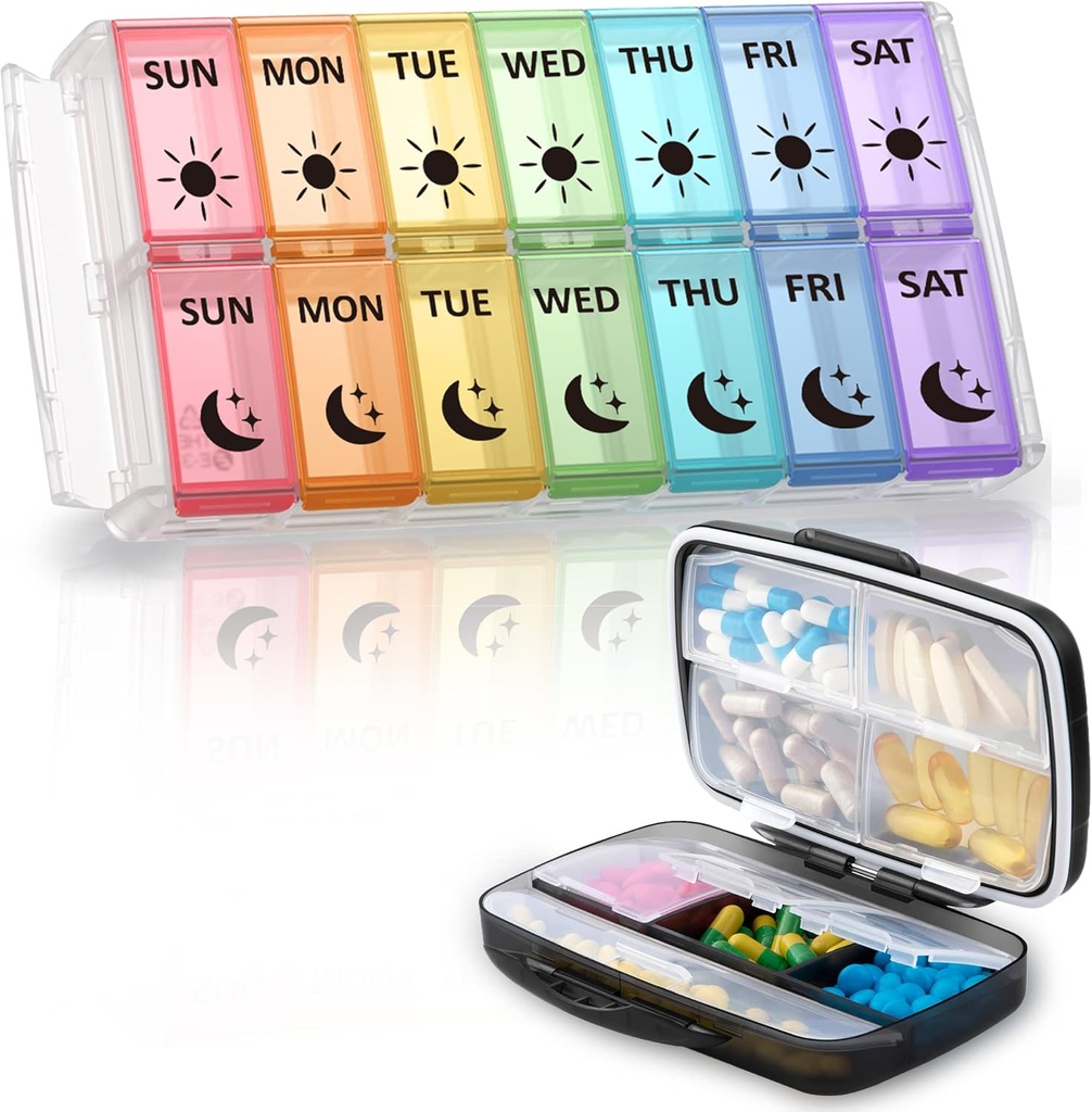 Fullicon Travel Pill Organizer