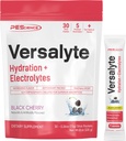 PEScience Versalyte Electrolyte Hydration Packets, Sugar Free Electrolyte Powder with Magnesium, Taurine, Antioxidants, Trace Minerals - Black Cherry, 30 Servings