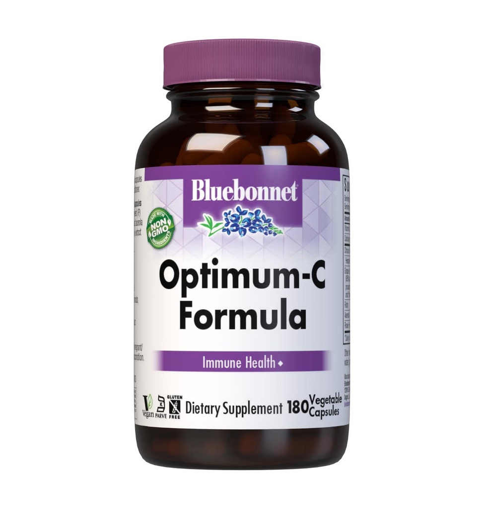 BlueBonnet Optimum C Φόρμουλα κάψουλες λαχανικών, 180 κόμης