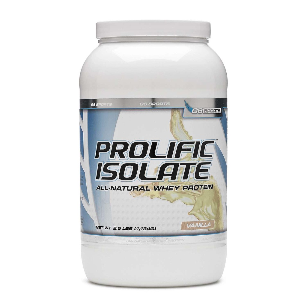 STI G6 Sports Prolific Isolate Whey Protein - Βανίλια 2,5 lb(s).