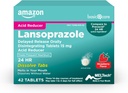 Basic Care Lansoprazole Καθυστέρηση απελευθέρωσης Δισκία αποσύνθεσης στο στόμα 15 mg, χάπια μειωτήρα οξέος, άρωμα φράουλας, 42 μέτρα