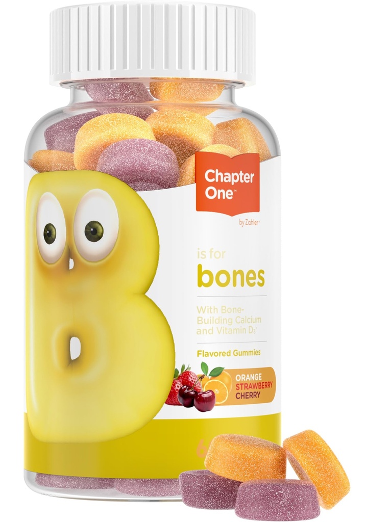 Zahler Yummy Kids Gummy Calcium Gummies - Παιδιά Ασβέστιο Βιταμίνη D Gummies - Μη Γλουτένη Gumten Δωρεάν 250mg Συμπλήρωμα ασβεστίου με βιταμίνη D3 - Υποστηρίξτε τα ισχυρά οστά & δόντια σε Toddlers και τα παιδιά (60 Count)