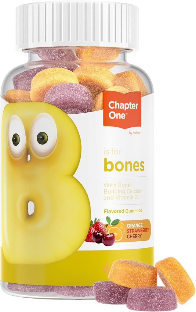 Zahler Yummy Kids Gummy Calcium Gummies - Παιδιά Ασβέστιο Βιταμίνη D Gummies - Μη Γλουτένη Gumten Δωρεάν 250mg Συμπλήρωμα ασβεστίου με βιταμίνη D3 - Υποστηρίξτε τα ισχυρά οστά & δόντια σε Toddlers και τα παιδιά (60 Count)