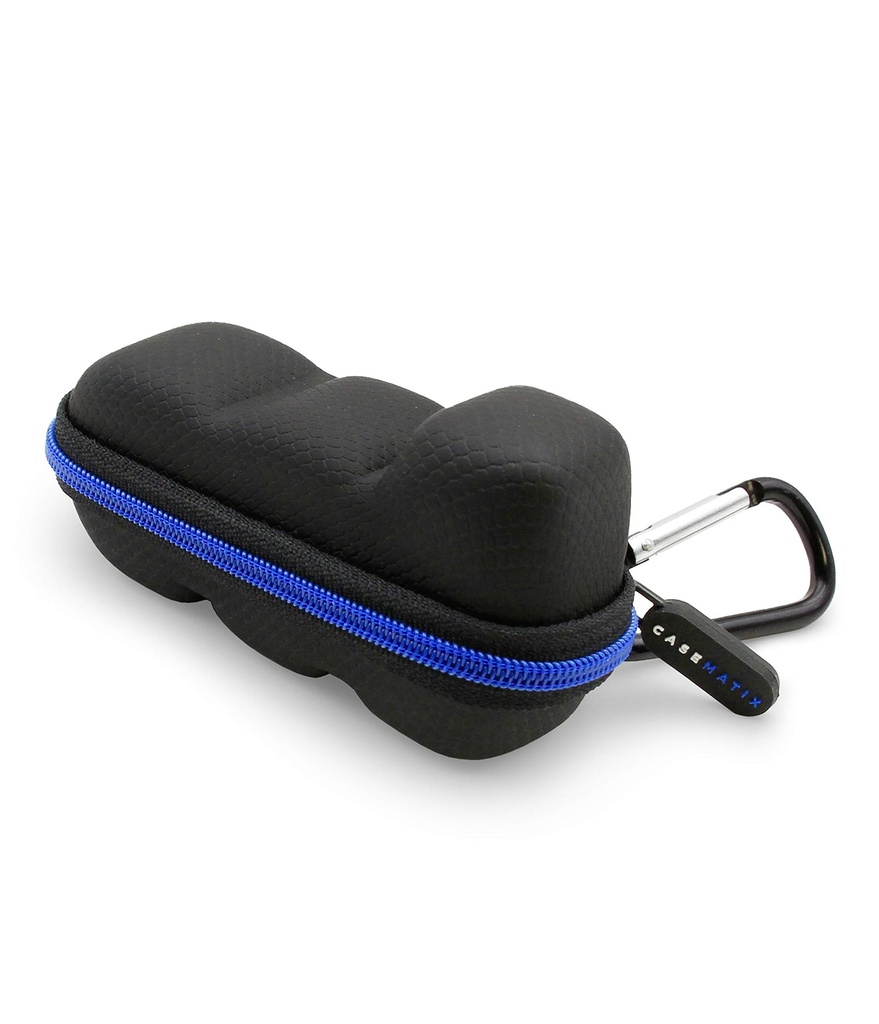 CASEMATIX Asthma Inhaler Travel Case με Lanyard και Clip-on Keychain Carabiner, περιλαμβάνει μόνο θήκη Inhaler Holder, Μαύρο