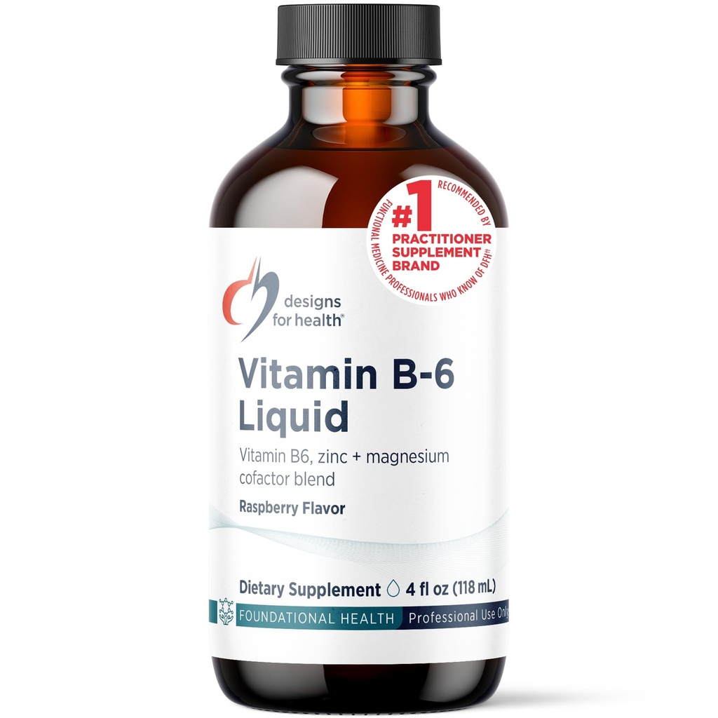 Σχέδια για την υγεία Βιταμίνη Β6 Liquid - 50mg B6 με Χηλικό μαγνήσιο + συμπλήρωμα ψευδαργύρου - Απορροφήσεις Εύκολα + Μεγάλη Γεύσεις Βατόμουρο (24 μερίδες / 4 Fl Oz)