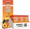 Διατροφικά Σχέδια LPS Liquid Collagen & Whey Protein Supplement - Μη-GMO Drink, Sugar-Free - Προάγει το υγιές δέρμα & τα μαλλιά για άνδρες & γυναίκες, Ροδάκινο Mango, Ενιαία Σερβίρισμα (50 πακέτα)
