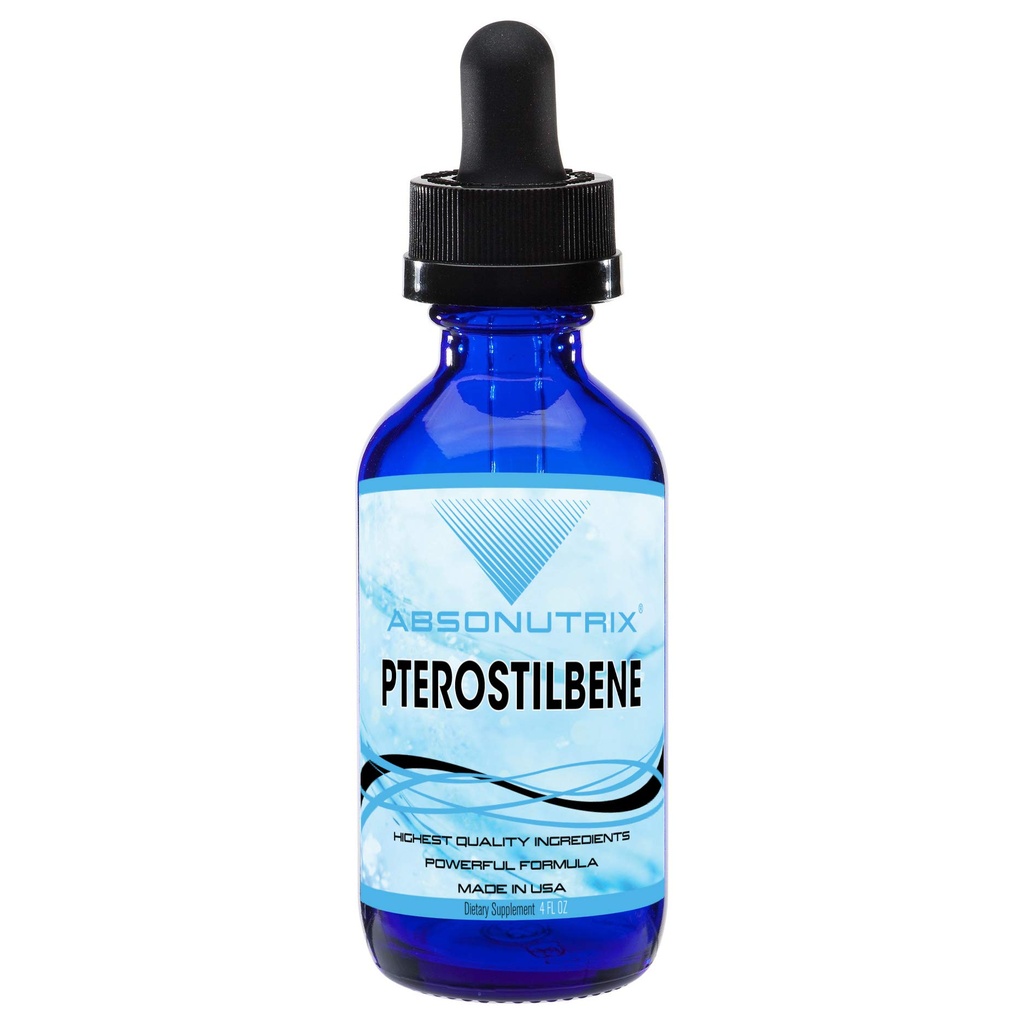 Absonutrix Pterostilbene 300 mg, 4 Fl Oz Liquid Drops, 200 Poent Services, Υψηλή βιοδιαθεσιμότητα, Third-Party Tested, Γρήγορη απορρόφηση, GMP-Certified, Μη-GMO, Σκληρό-ελεύθερο Προϊόντα, Κατασκευασμένο στις ΗΠΑ