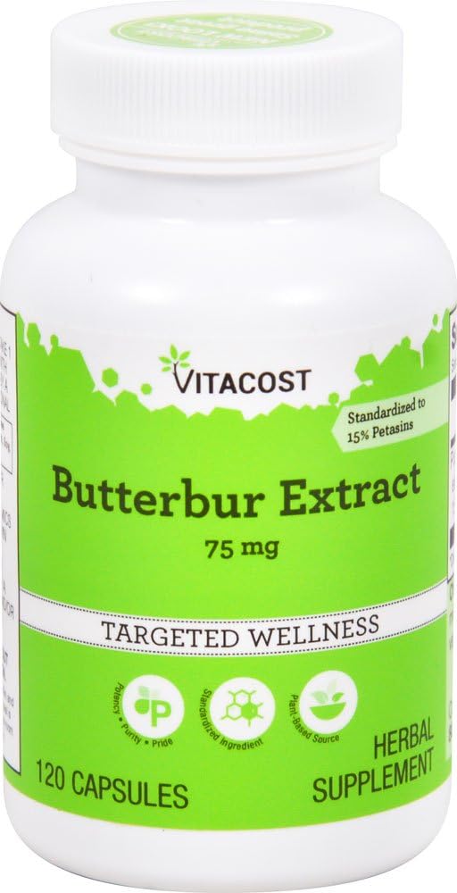Vitacost Butterbur Extract - Τυποποιημένο - 75 mg - 120 κάψουλες