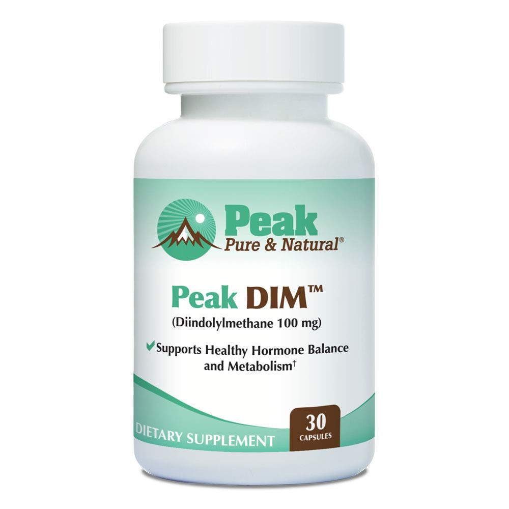 Peak Pure & Natural Peak DIM - Υποστήριξη Υγιής Ορμόνης & Οιστρογόνων Ισορροπία - Μεταβολισμός Συμπλήρωμα Υποστήριξης 100mg - 30 Κάψουλες