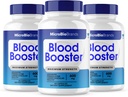 (3 Pack) Microbio Blood Booster, Micro Bio Bio Blood Booster Φυσικό συμπλήρωμα υποστήριξης ροής αίματος, Micro Bio Μάρκες χάπια Advanced Microbiobrands Μέγιστη δύναμη Υποστήριξη Φόρμουλα (180 κάψουλες)