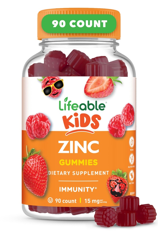 Ζωηρός ψευδάργυρος Gummies για τα παιδιά 